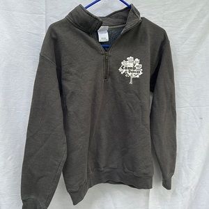 Grey 3/4 Zip-Up Unisex